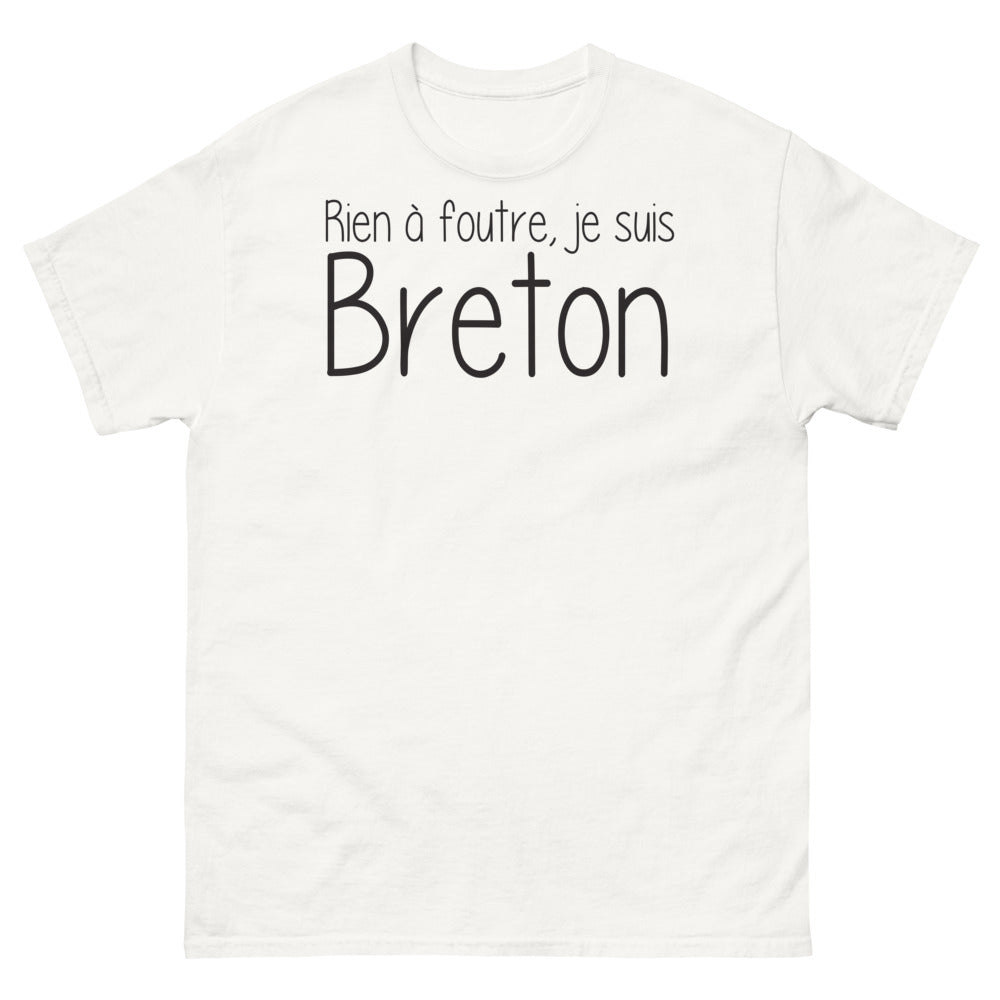 T-shirt Bretagne blanc - Rien à foutre, Je Suis Breton