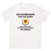 T-shirt Auvergne blanc - Les Auvergnats sont des Héros