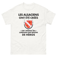 Thumbnail for T-shirt Alsace blanc - Les Alsaciens, héros des Lorrains