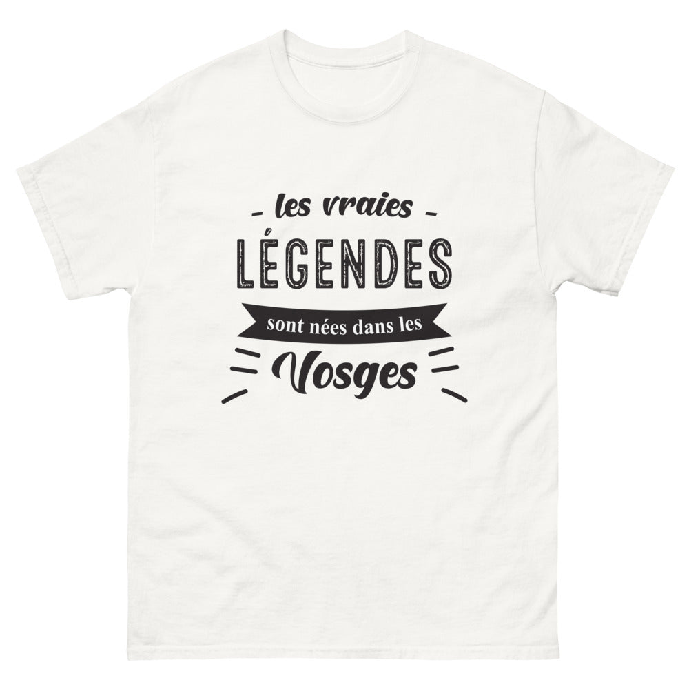 T-shirt Vosges blanc - Les vraies légendes sont nées