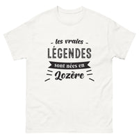 Thumbnail for T-shirt Lozère blanc - Les vraies légendes sont nées en Lozère