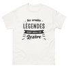 T-shirt Lozère blanc - Les vraies légendes sont nées en Lozère