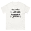 T-shirt Ardèche blanc - Les vraies légendes sont nées en Ardèche