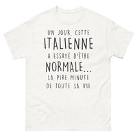 Thumbnail for T-shirt Italie blanc - L'Italienne et son humour unique