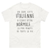 T-shirt Italie blanc - L'Italienne et son humour unique