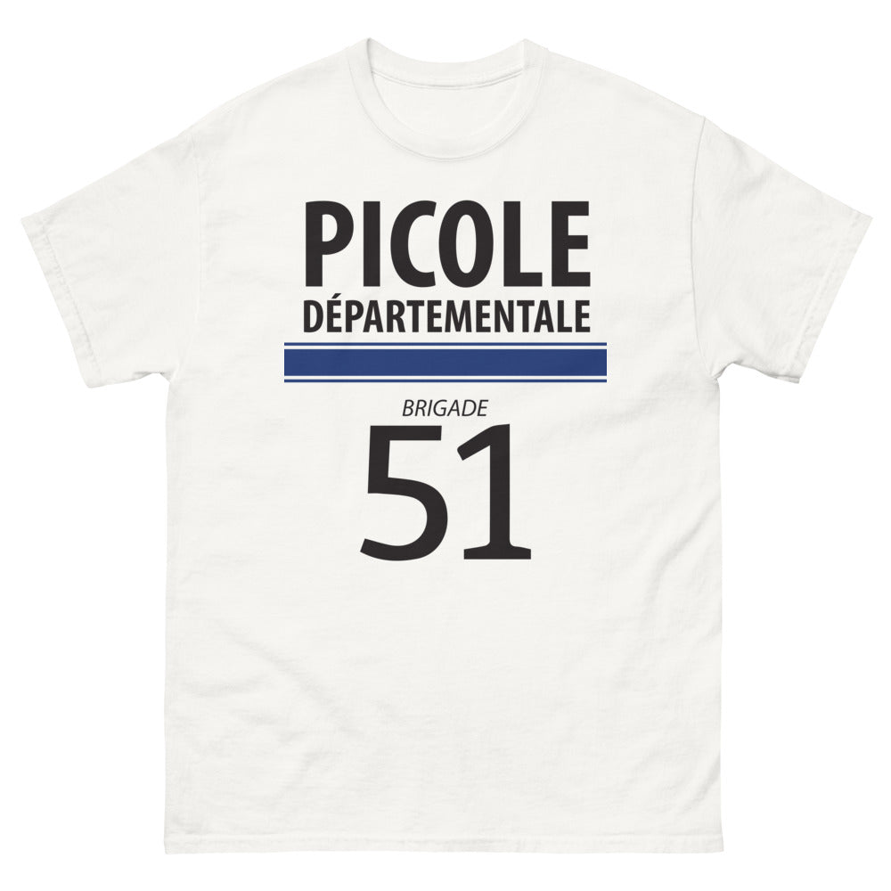 T-shirt Marne blanc - Brigade de la Picole Départementale 51