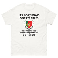 Thumbnail for T-shirt Portugal blanc - Les Portugais, des héros en France