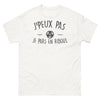 T-shirt Bretagne blanc - Je peux pas, je pars en riboul