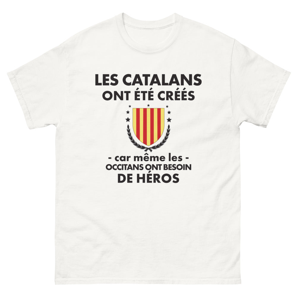 T-shirt Occitanie blanc - Les Catalans ont besoin de héros