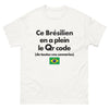 T-shirt Brésilien blanc - Ce Brésilien en a plein le QR code