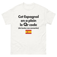 Thumbnail for T-shirt Espagne blanc - Cet Espagnol en a plein le QR Code