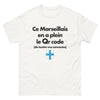 T-shirt Marseille blanc - Ce Marseillais en a plein le QR Code
