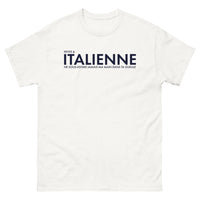 Thumbnail for T-shirt Italie blanc - Femme à main forte avec humour