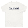 T-shirt Italie blanc - Femme à main forte avec humour