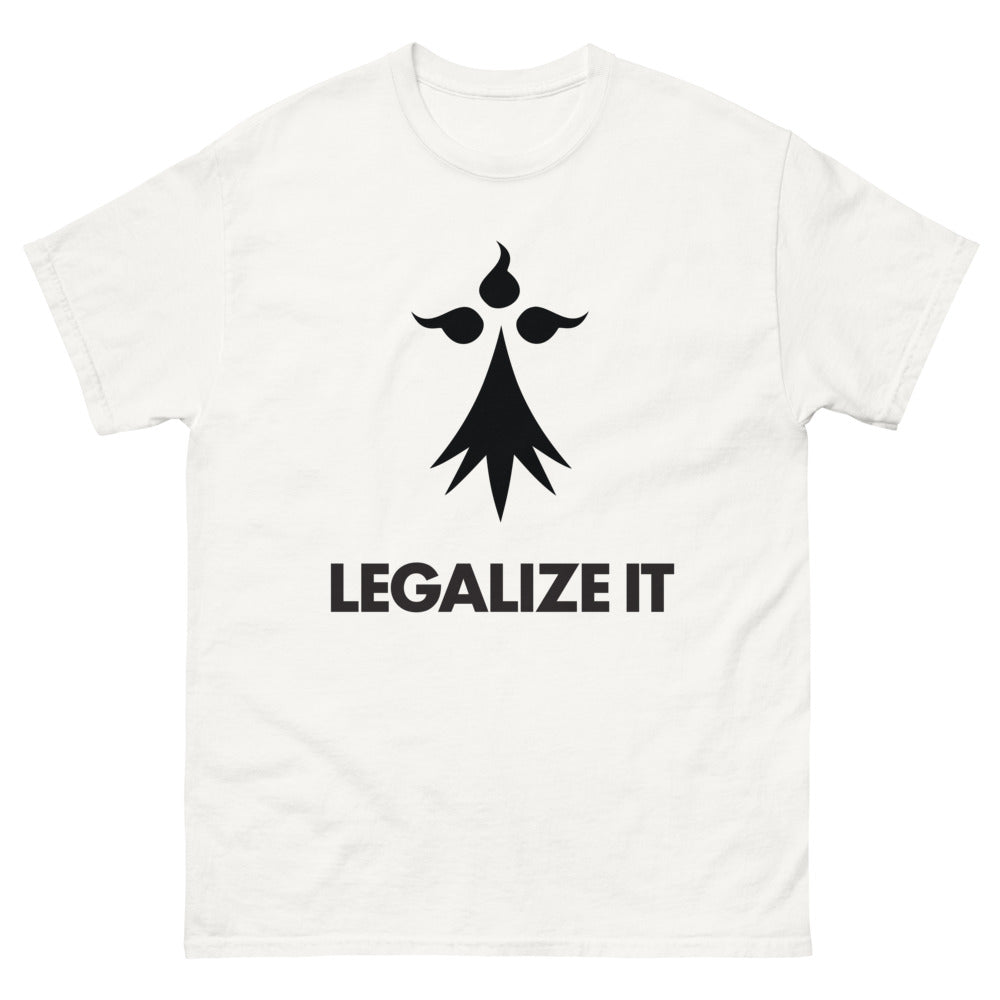 T-shirt Legalize It blanc - Message clair et audacieux