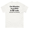 T-shirt Alsacien blanc - Cet Alsacien en a plein le QR Code
