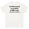 T-shirt Normand blanc - Ce Normand en a plein le QR Code