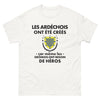 T-shirt Ardèche blanc - Les Ardéchois ont été créés