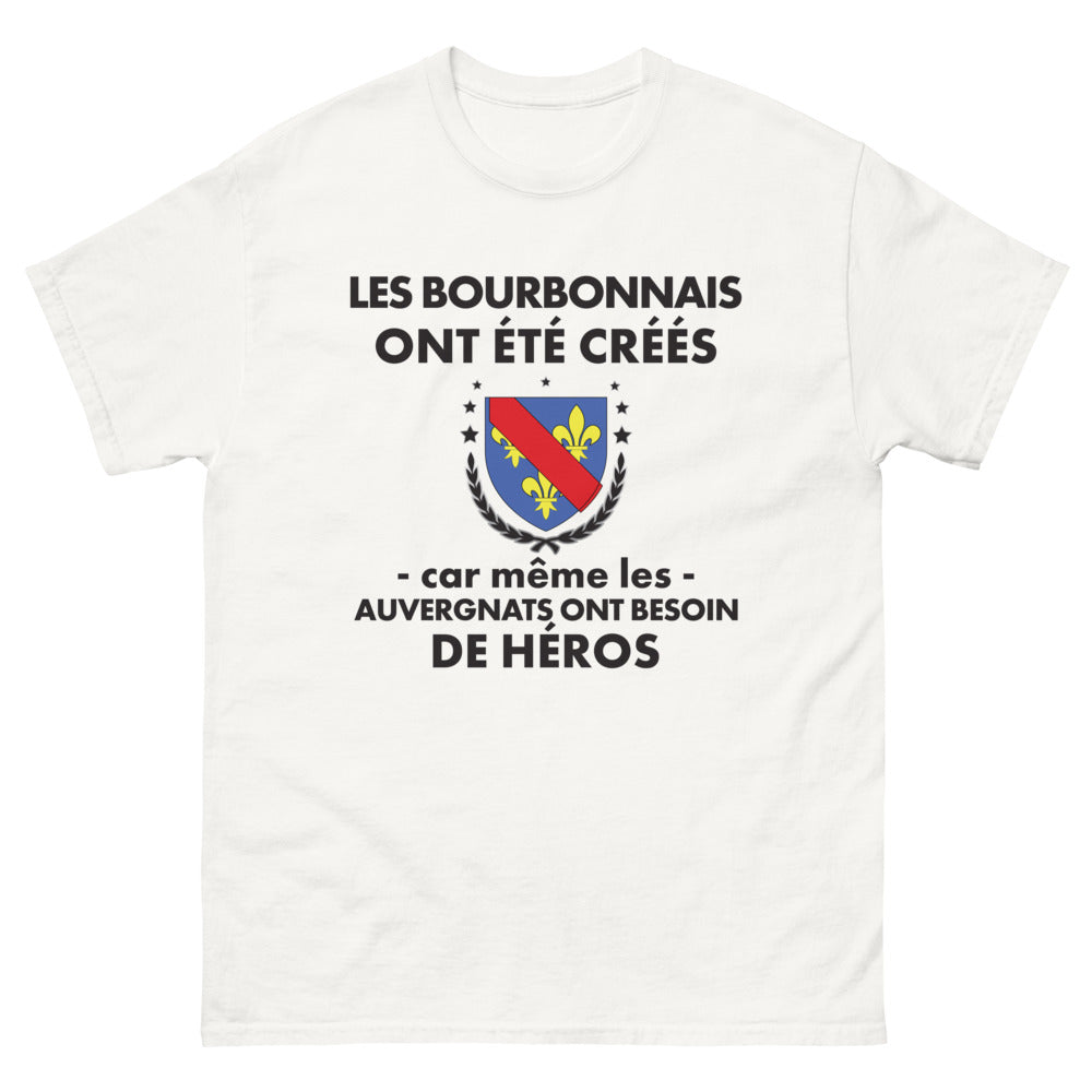 T-shirt Bourbonnais blanc - Les Bourbonnais, héros de l'Auvergne