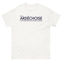 Thumbnail for T-shirt Ardèche blanc - Ne sous-estime jamais ma main dans ta gueule