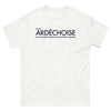 T-shirt Ardèche blanc - Ne sous-estime jamais ma main dans ta gueule