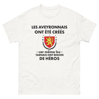 Thumbnail for T-shirt Aveyronnais blanc - hommage humoristique aux racines