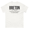 T-shirt Breton blanc - Celte Chouan Debout en Soirée