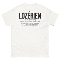 Thumbnail for T-shirt Lozérien blanc - Debout en fin de soirée bourré mais digne