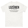 T-shirt Lozérien blanc - Debout en fin de soirée bourré mais digne