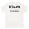 T-shirt Normand blanc - Viking moderne et digne