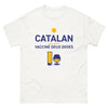 T-shirt Catalan blanc - Deux doses d'humour et de fierté