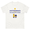 T-shirt Aveyron blanc - Aveyronnais Vacciné Deux Doses