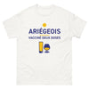 T-shirt Ariège blanc - Vacciné à Deux Doses de Fierté