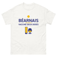 Thumbnail for T-shirt Béarnais blanc - Vacciné à Deux Doses de Fierté