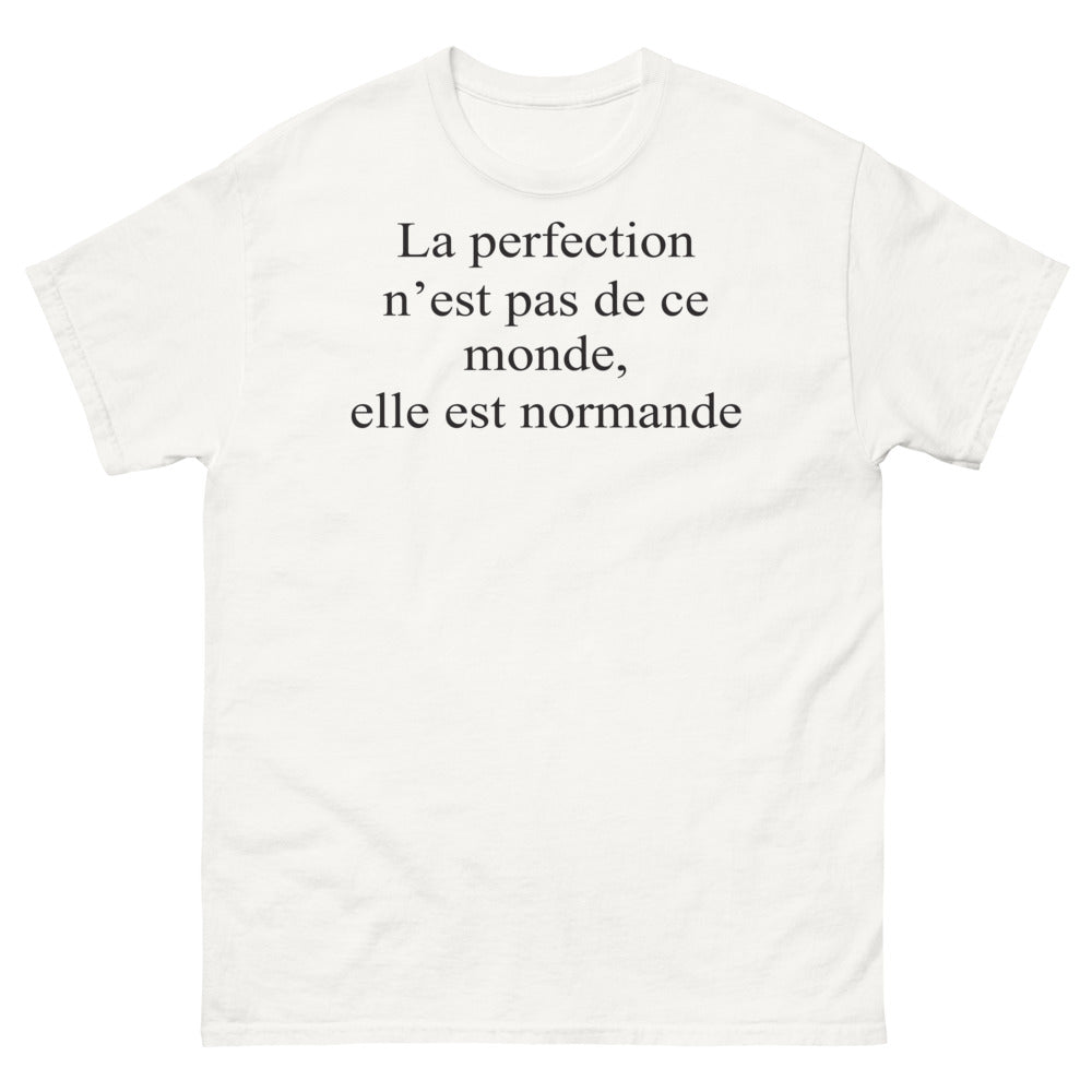 T-shirt Normandie blanc - La perfection n'est pas de ce monde