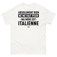 Thumbnail for T-shirt Italie blanc - Rien ne me fait peur, ma mère est italienne