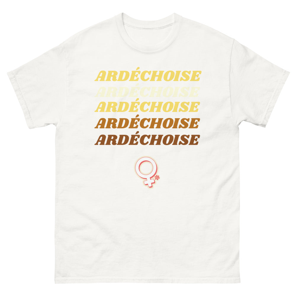 T-shirt Ardèche blanc - Fierté des Ardéchoises