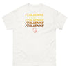 T-shirt Italie blanc - hommage joyeux aux racines italiennes