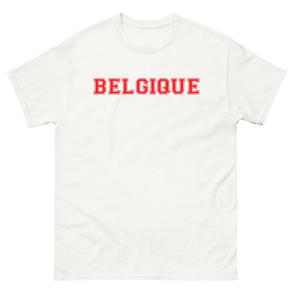 T-shirt Belgique blanc - Je supporte deux équipes