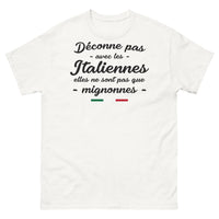 Thumbnail for T-shirt Italie blanc - Déconne pas avec les Italiennes