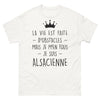 T-shirt Alsace blanc - La vie est faite d'obstacles