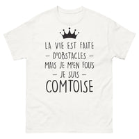 Thumbnail for T-shirt Franche-Comté blanc - J'en-fous-je-suis-Comtoise