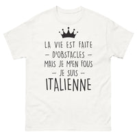 Thumbnail for T-shirt Italie blanc - Je suis Italienne et J'assume