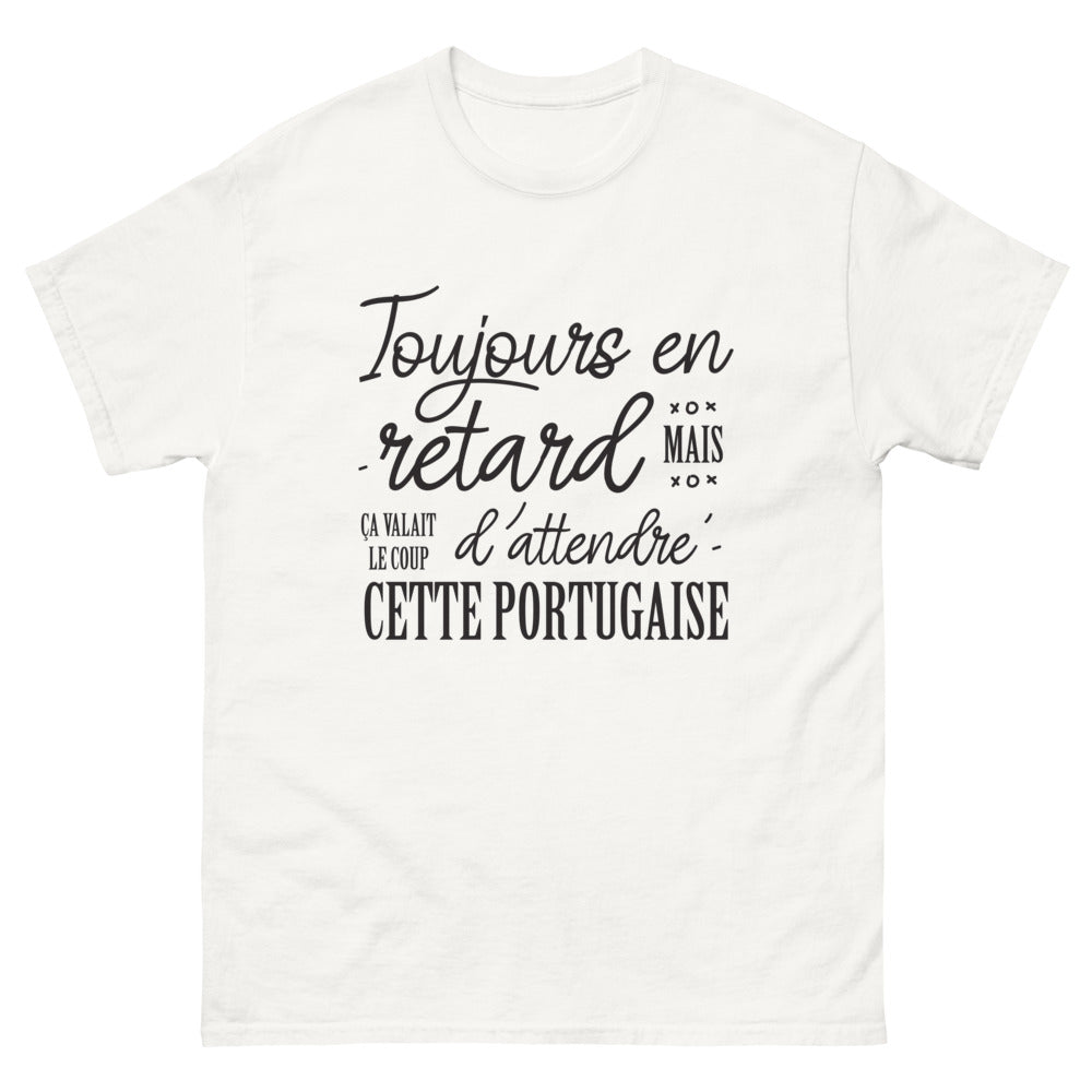 T-shirt Portugal blanc - Toujours en retard mais charmantes