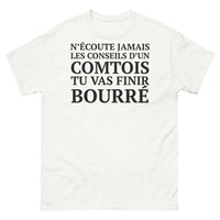 Thumbnail for T-shirt Comtois blanc - Ne Suis Jamais les Conseils d'un Comtois !