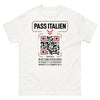 T-shirt Italie blanc - Spaghetti et humour à volonté