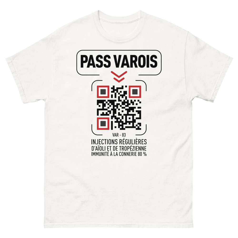 T-shirt Varois blanc - Humour et fierté provençale