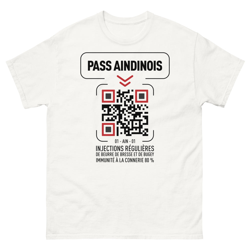 T-shirt Aindinois blanc - Immunité locale garantie