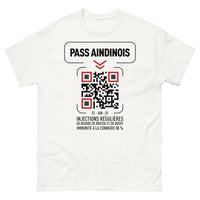 Thumbnail for T-shirt Aindinois blanc - Immunité locale garantie