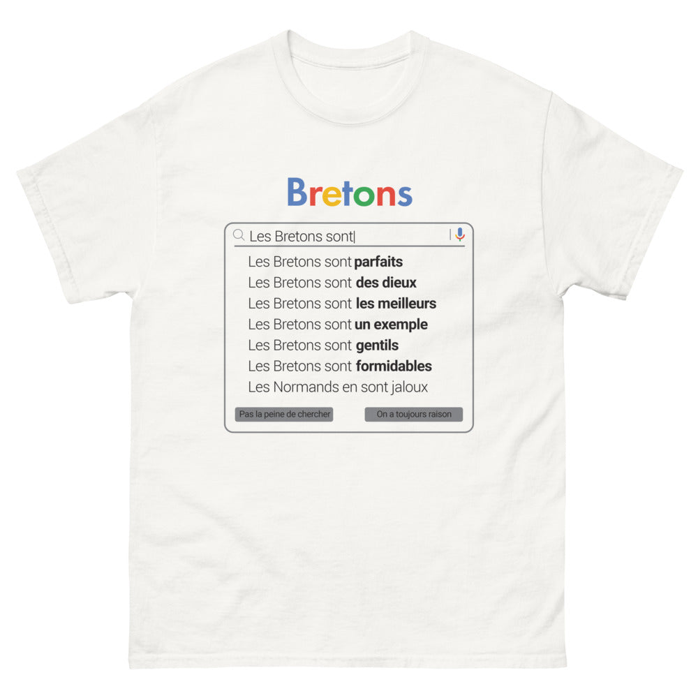 T-shirt Bretagne blanc - Les Bretons Sont Formidables